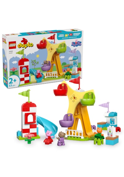 LEGO® DUPLO® Peppa Pig Lunapark 10453 - 2 Yaş ve Üzeri Çocuklar için Yaratıcı Oyuncak Yapım Seti (53 Parça)