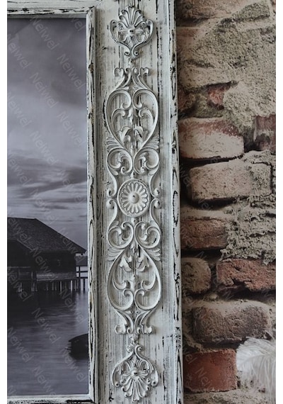 Neiwel Vintage Bena Resim Ve Ayna Çerçevesi Beyaz