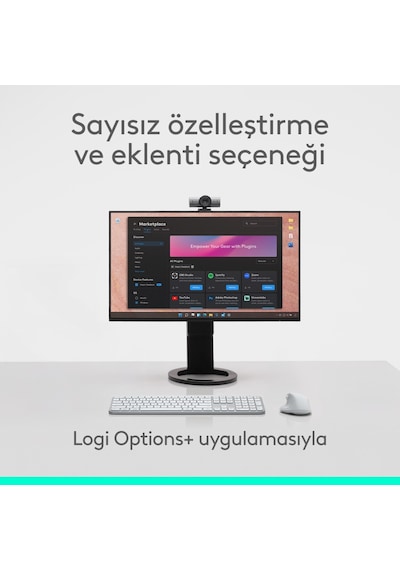 Logitech Mx Master 4 Dokunsal Geri Bildirimli 8000 Dpı Sessiz Kablosuz Bluetooth Mouse - Açık Gri