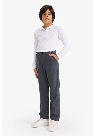 Defacto Erkek Çocuk Düz Paça Twill Pantolon G5467a825cwnv256 Lacivert-nv256