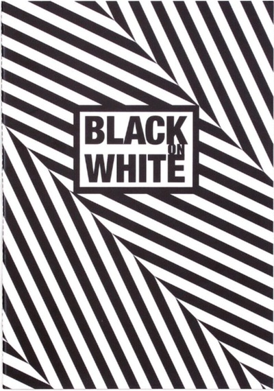Black On White Bias 16,5x23,5 20 Yaprak Siyah Defter