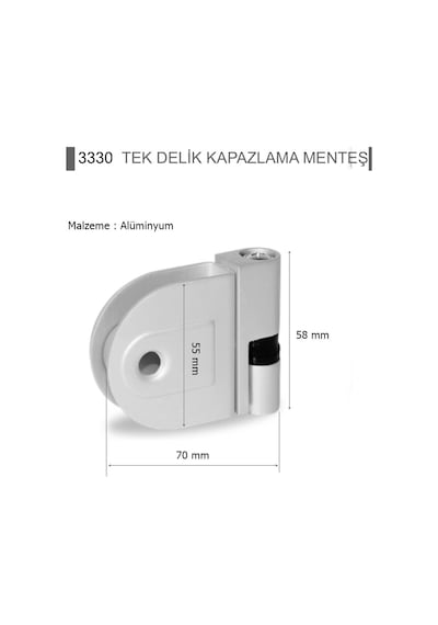 Islak Hacim Kompakt Kabin Kapazlama Kapı Menteşe Alüminyum