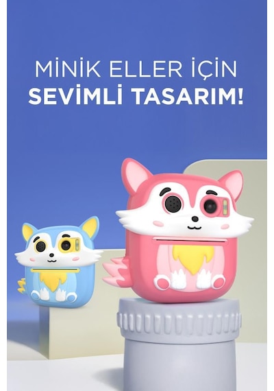 Torima Cmr-20 Mavi Dijital Video Kayıt Fotoğraf Çocuk Kamerası Termal Resim Kağıt Baskılı Yazıcı Torima Cmr-20 Mavi Dijital Video Kayıt Fotoğraf Çocuk Kamerası Termal Resim Kağıt Baskılı Yazıcı