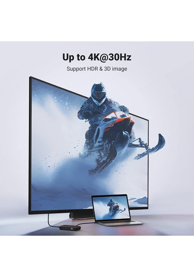 Hdmı Anahtarı 4k 3'ü 1 Arada Hdmı Ayırıcı Uhd Tv Çubuğu, Hdtv, Dizüstü Bilgisayar Ps4, X-box'ı Destekler