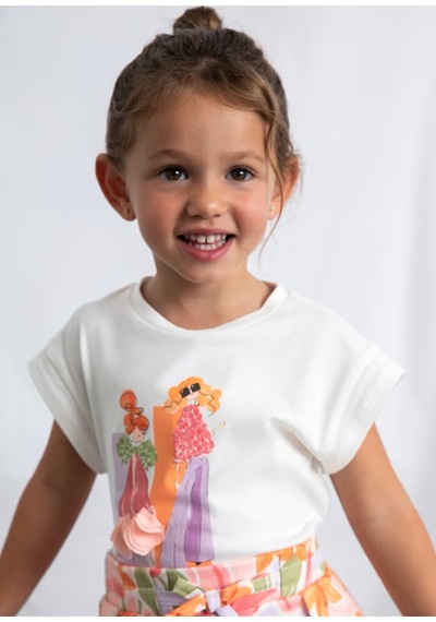 Mayoral Kız Çocuk T-shirt 3005 Turuncu