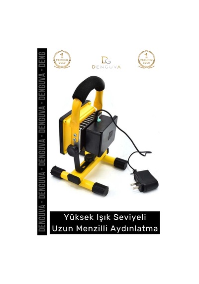 Projektör 30w Cob Led 2400 Lümen Ip44 Su Geçirmez Sos Modlu Taşınabilir Kamp Şarjlı Spot Lamba Proj