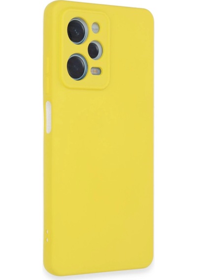 Xiaomi Redmi Note 12 Pro 5g Kılıf Nano İçi Kadife Silikon Sarı