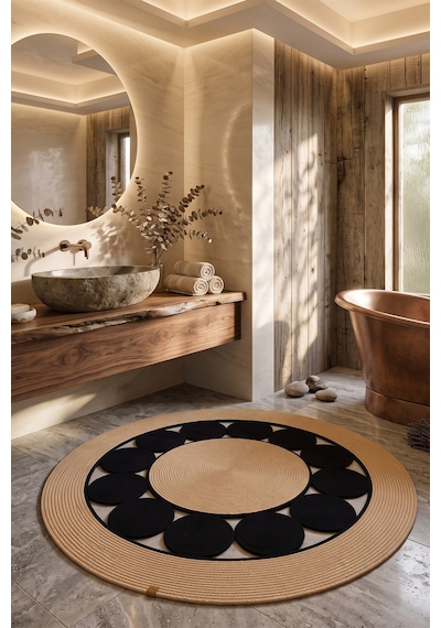 Jüt Hasır Yuvarlak Kilim Halı Yolluk Dekoratif Örgü Halı Doğal Görünümlü Bohem Kilim Salon Oturma Odası Balkon Mutfak Yatak Odası Koridor 7223bambusiyah Jüt Hasır Yuvarlak Kilim Halı Yolluk Dekoratif Örgü Halı Doğal Görünümlü Bohem Kilim Salon Oturma Odası Balkon Mutfak Yatak Odası Koridor 7223bambusiyah