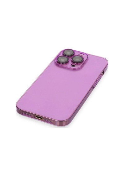 Apple Uyumlu iPhone 13 Pro Max Kılıf Armada Lensli Kapak Mor\
