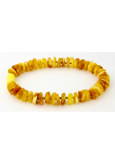 Kehribar Bileklik Amorf Tasarım Ambergold Blk23-100 Çok Renkli