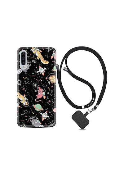 Samsung Uyumlu Galaxy A70 Kilif Ipli Askili Planet Animals 1771 529041349