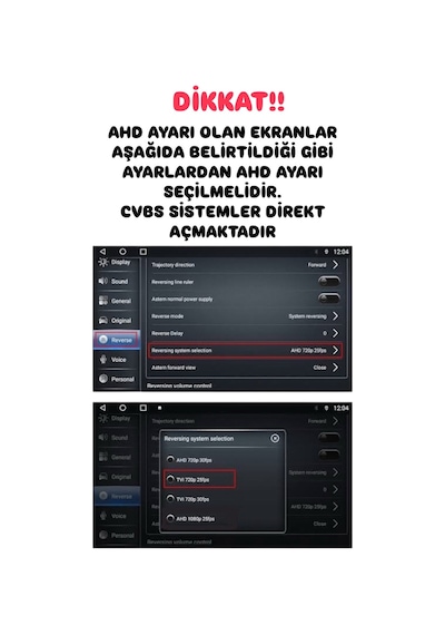 Balıkgözü Araba Arka Kamera Geniş Açı 170 Görüş Yardımcı Park Kamerası Ahd/cvbs