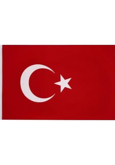 Abka Türk Bayrağı 120X180CM Özel Alpaka Kumaş Bez Bayrak