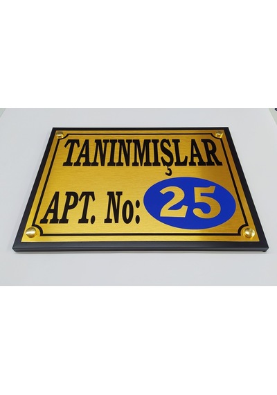 Apartman Site Tabelası 20X30 Cm Çerçeveli Bina, Apartman,