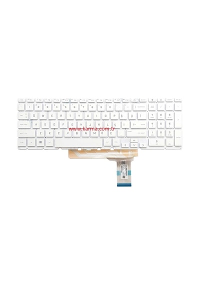 Hp Victus Gaming 15-fa1058nt 8w8a2ea Notebook Klavyesi, Beyaz Tr - Işıklı