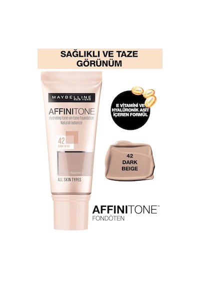 Maybelline New York Affinitone Fondöten 42 Dark Beige 30 ML