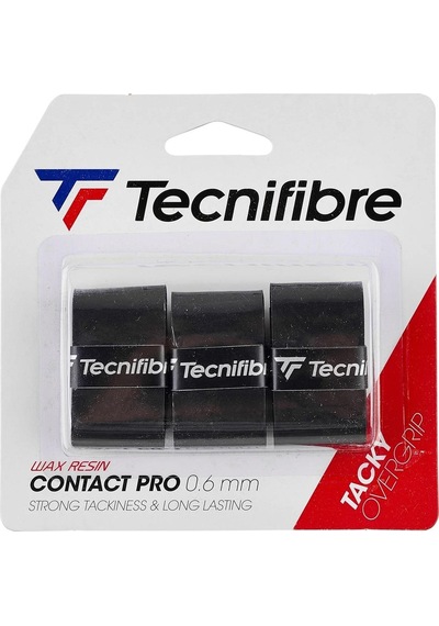 Tecnifibre Contact Pro 0.6mm Siyah 3lü Overgrip