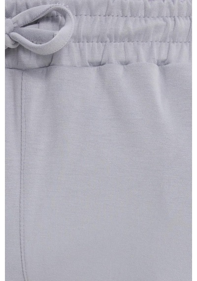Tudors Erkek Slim Fit Dar Kesim Beli Bağcıklı 3 Cepli Geniş Paça Gri Eşofman Altı-41909 Gri