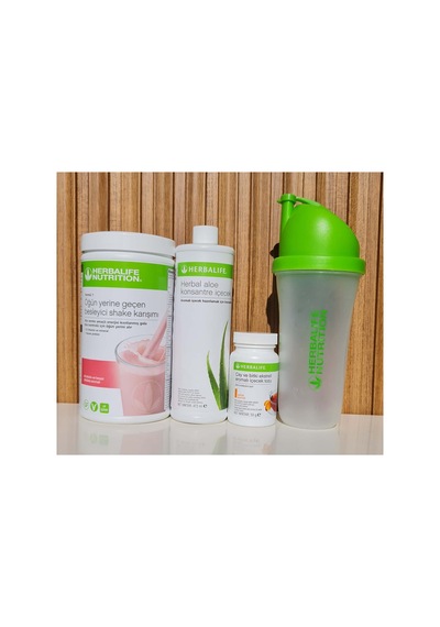 Başlangıç Seti Ahududu Shake Aloe Şeftali Çay Shaker