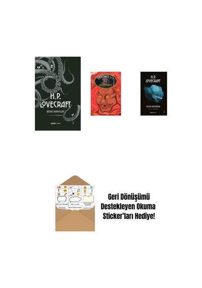 H.p. Lovecraft - Bütün Hikayeleri Ciltli + Dunwich Dehşeti + Delilik Dağlarında + Okuma Sticker'ları
