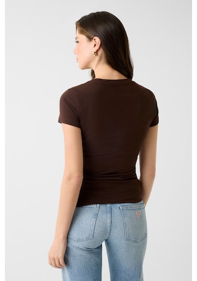 Guess Jersey Slim Fit Kadın T-shirt W6gı19k3042 Kahve Guess Jersey Slim Fit Kadın T-shirt W6gı19k3042 Kahve