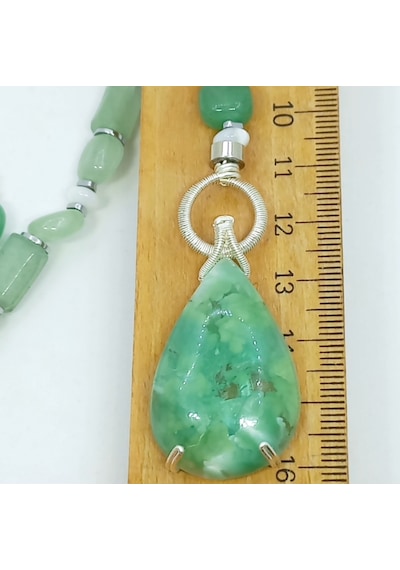1663 Hemmimophite El Yapımı Kolye Gümüş