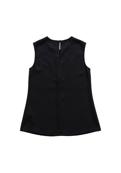 Sateen İnci Detaylı Bluz - Siyah-137354
