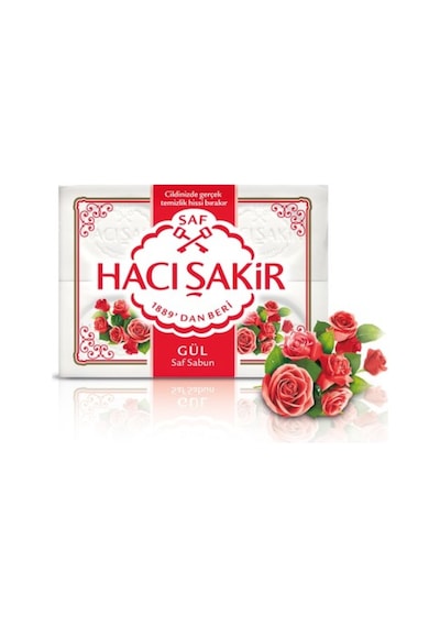 Hacı Şakir Saf Gül Özlü Banyo Sabunu 4'lü 150 G