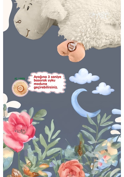 Masal Anlatan Peluş Kuzu Yastık