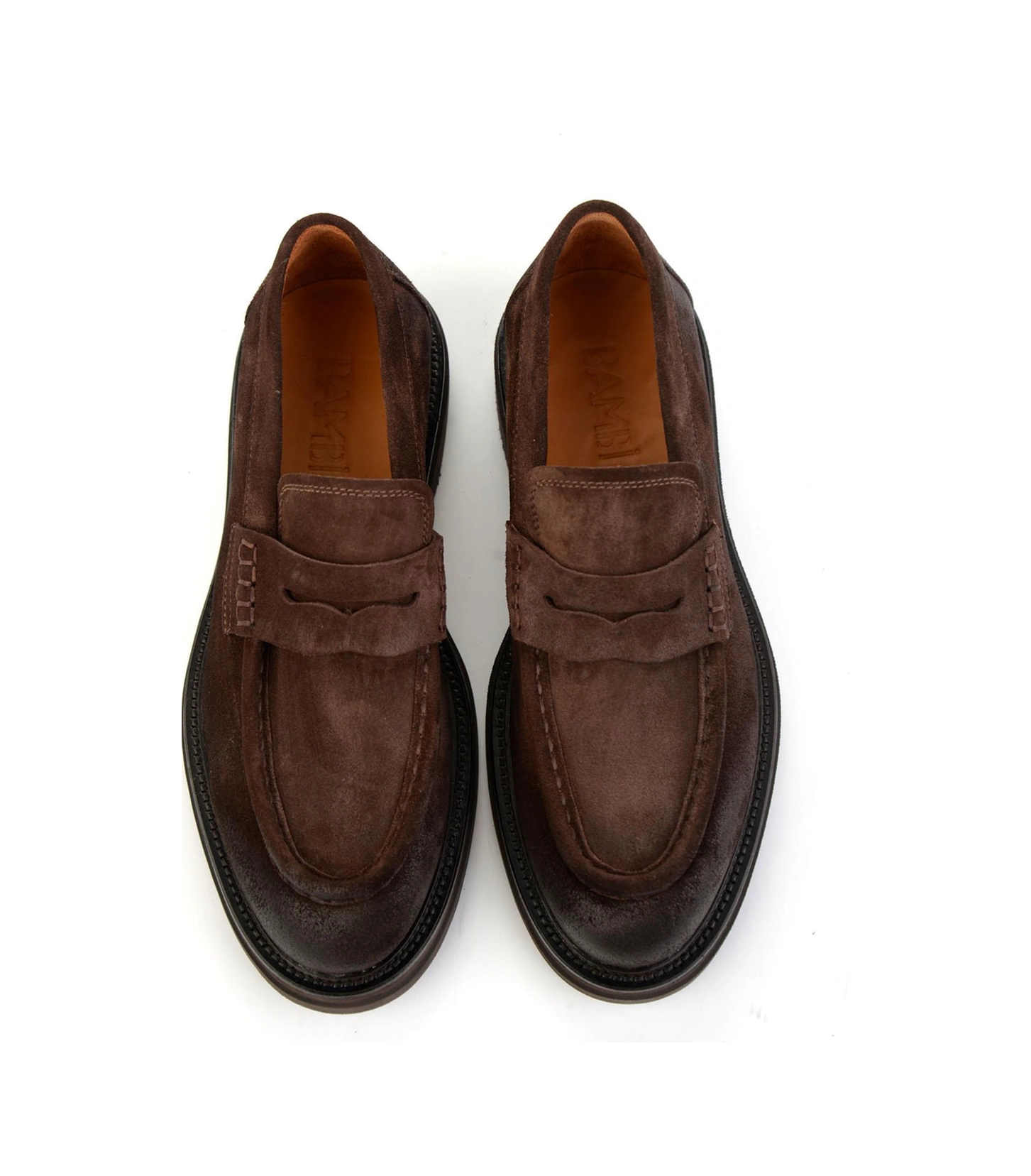 Bambi Kahve Hakiki Deri Erkek Loafer Ayakkabı E01901495302 Kahve