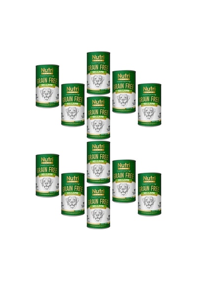 Nutri Canin Tahılsız %92 Kuzu Etli Konserve Yetişkin Köpek Maması 12 x 400 G