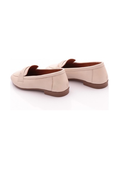 Dgn 5009 Kadin Loafer Ayakkabi Krem
