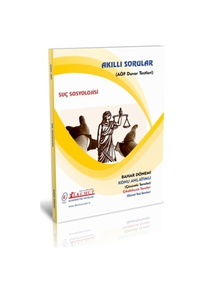 İlkumut Yayınları - Suç Sosyolojisi Konu Anlatımlı - Çözümlü Sorular
