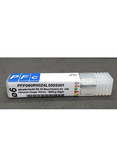 Çap6 Mm Düz Karbür Parmak Freze Elmas Çakı Pff060R00Z4L500S001