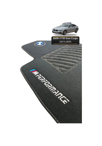 Oto Halı Paspas Seti Bmw 4 F36 Gran Coupe 2013 2020 Uyumlu Sport Kaymaz & Şık Tasarım