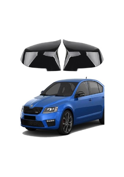Skoda Octavia 13-20 Araca Özel Batman Yarasa Ayna Kapağı Pianobla