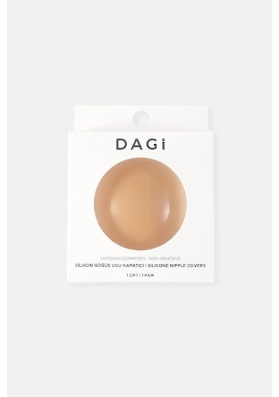 Dagi Yapışkansız Silikon Göğüs Ucu Kapatıcı Ten