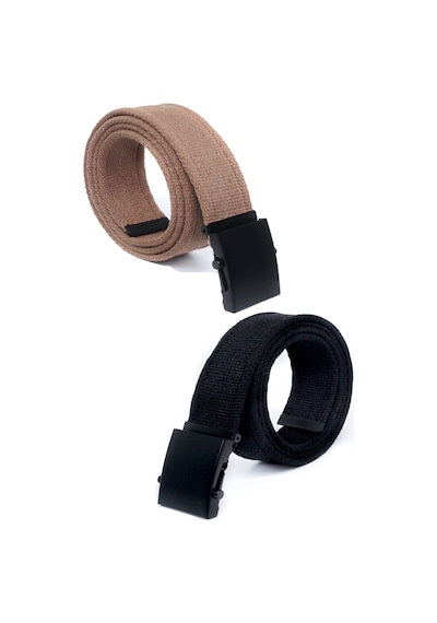 Livze 2 Adet Siyah Tokalı Kolon Kemeri 4cm Siyahtaba