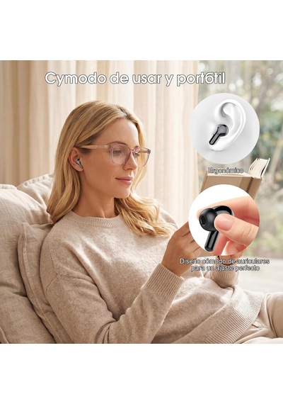 Tr Kablosuz Kulaklıklar, Bluetooth 5.4 Kulaklık Hifi Stereo, Enc Gürültü Önleyici Mikrofonlu Bluetooth Kulaklıkla Genel