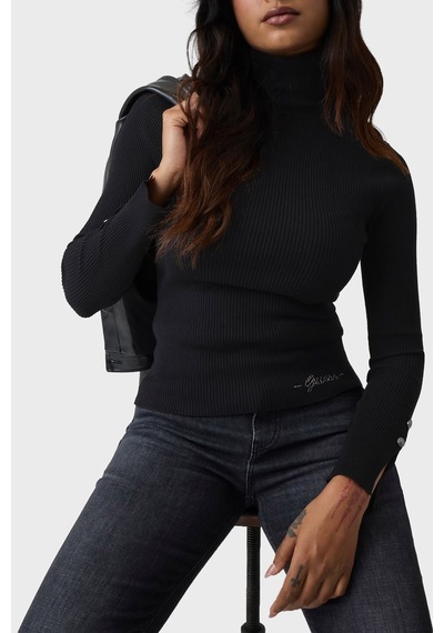Guess Ls Tn Ellie Slim Fit Balıkçı Yaka Fittilli Kazak W6br29z1417 Kadın Kazak W6br29 Z1417 Jblk Siyah Guess Ls Tn Ellie Slim Fit Balıkçı Yaka Fittilli Kazak W6br29z1417 Kadın Kazak W6br29 Z1417 Jblk Siyah