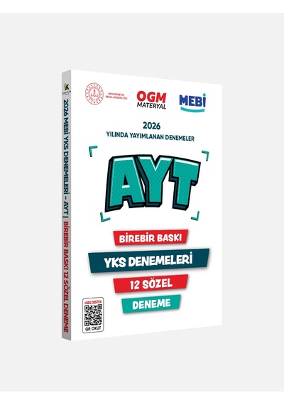 2026 YKS-AYT MEBİ OGM SÖZEL Güncel Seri Online Deneme 12li SET BASKI ÜCRETİ