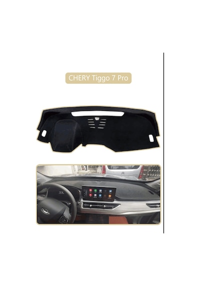 Chery Tiggo 7 Pro Torpido Koruma Halısı Bej Kenar