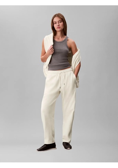 Calvin Klein Monogram French Terr, F7j, Xxs Krem Kadın Eşofman Altı