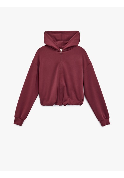 Koton Rahat Kalıp Modal Kumaş Uzun Kollu Tam Fermuarlı Kapüşonlu Sweatshirt Bordo 6wak10117ek Koton Rahat Kalıp Modal Kumaş Uzun Kollu Tam Fermuarlı Kapüşonlu Sweatshirt Bordo 6wak10117ek