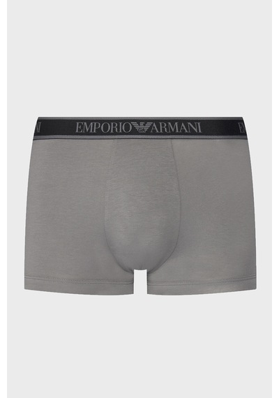 Emporio Armani Logolu Streç Pamuklu 3 Pack Boxer Erkek Boxer Em000370 Af10779 Mc198 Lacivert
