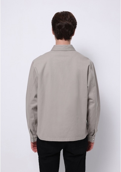 Colin's Colins Crop Fit Erkek Bej Shacket Cl1075308 Q1.v1 Beı Bej
