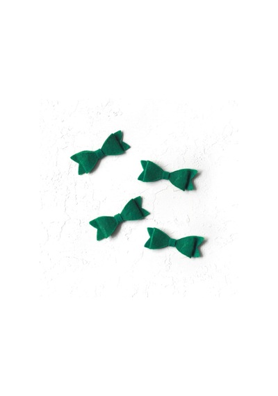 Keçe Motif, Fiyonk Yeşil 4 Adet Sku: Smg8690010218469 Abanoz