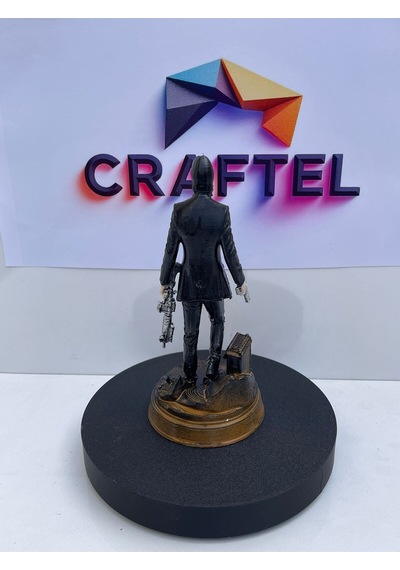 John Wick Figür Silahlı Aksiyon Biblo Sinema Karakter Heykelcik 15 Cm Koleksiyonluk