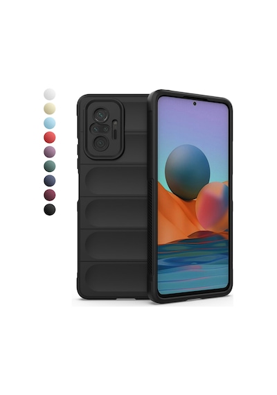 FitCase Xiaomi Redmi Note 10 Pro Optimum Lens Çerçeveli Silikon Kılıf