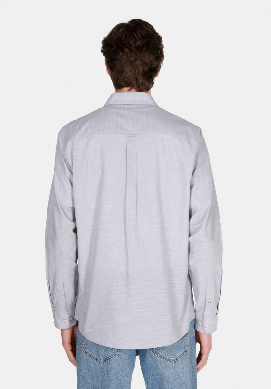 Colins Regular Fit Shirt Neck Düz Erkek Taş Uzun Kol Gömlek Cl1073846 Q1.v1 Stn Taş